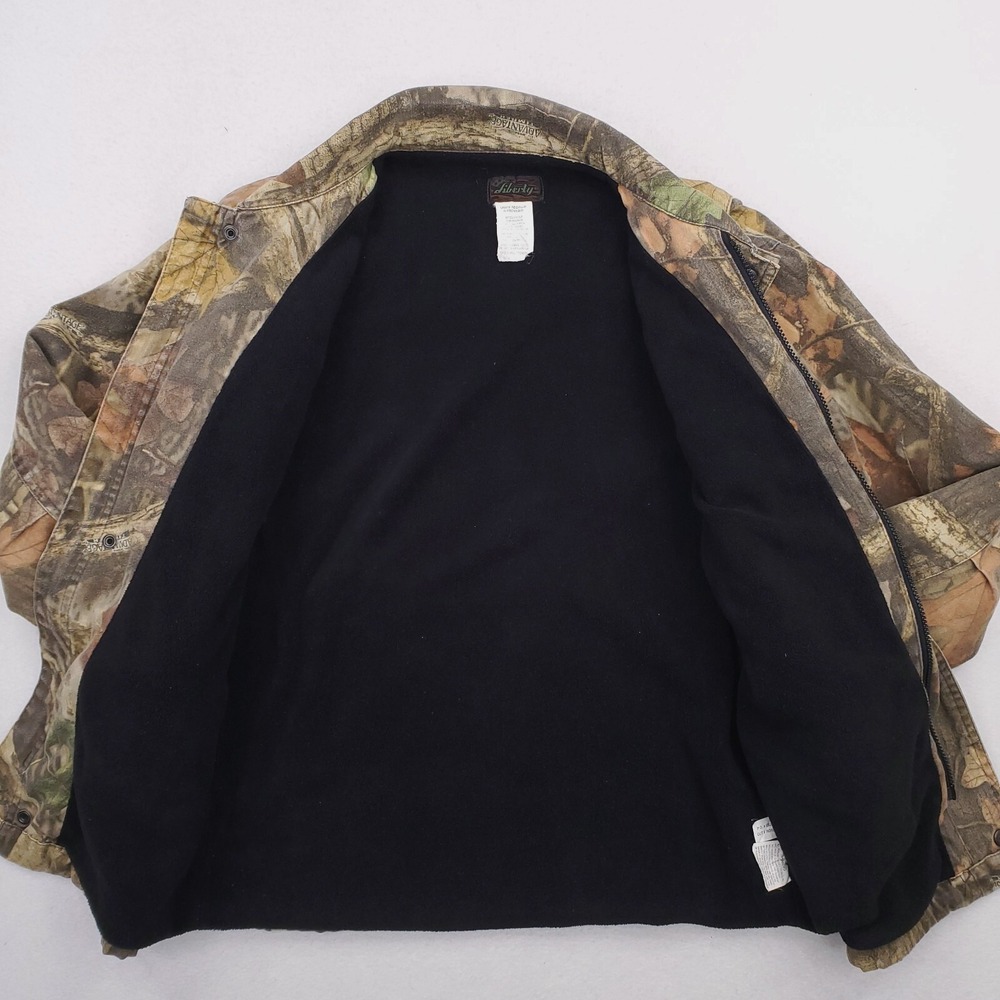 Liberty Jacket Women Large Brown Green Camo Coat Fleece Lined Bill Jordan Timber - Picture 6 of 11